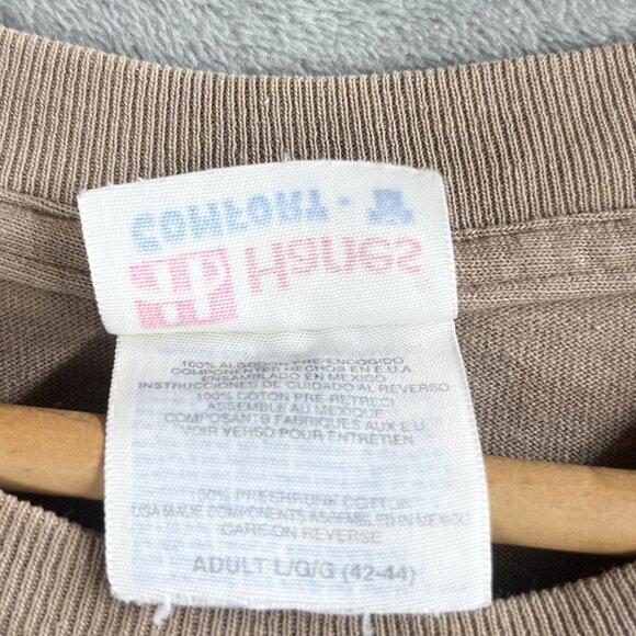 Vintage Cheyenne Wyoming T Shirt Mens Large Native American Horse Art Hanes Comf - Picture 7 of 10